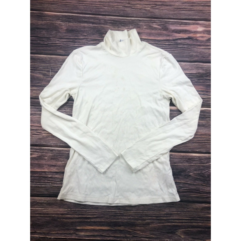 Paris Atelier & Other Stories Womens Size Small EU Ivory‎ White Turtleneck Shirt